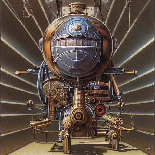 Image similar to a steam punk machine by peter elson