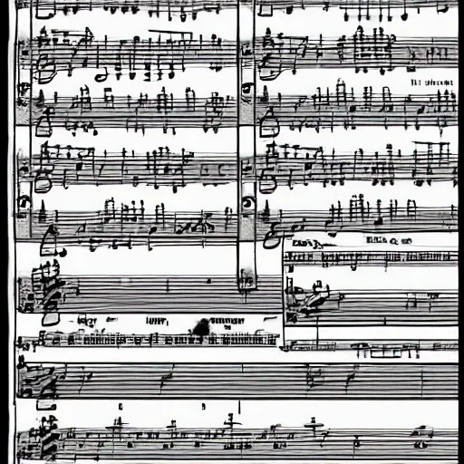 Image similar to sheet music for megalovania composed by metallica