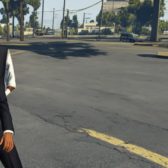 Image similar to Barack Obama in GTA V, gameplay screenshot