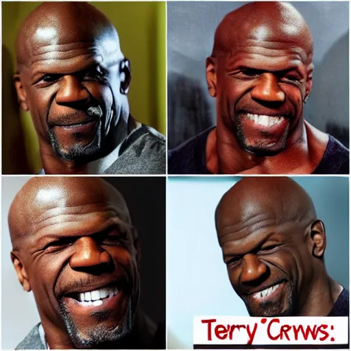 Prompt: terry crews made out of berries