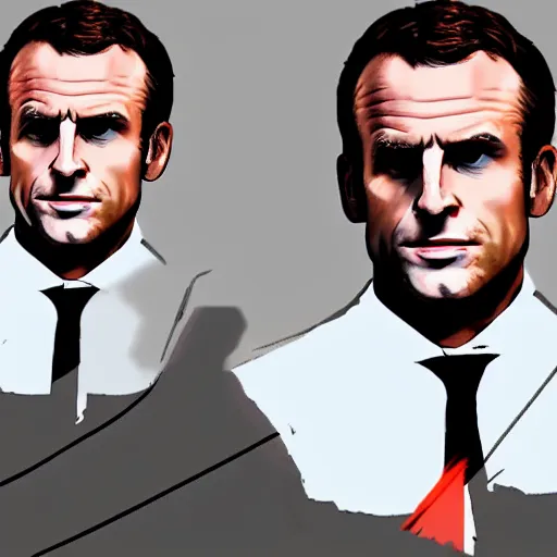 Image similar to character design of emmanuel macron as a character of GTA 4, high quality, smooth