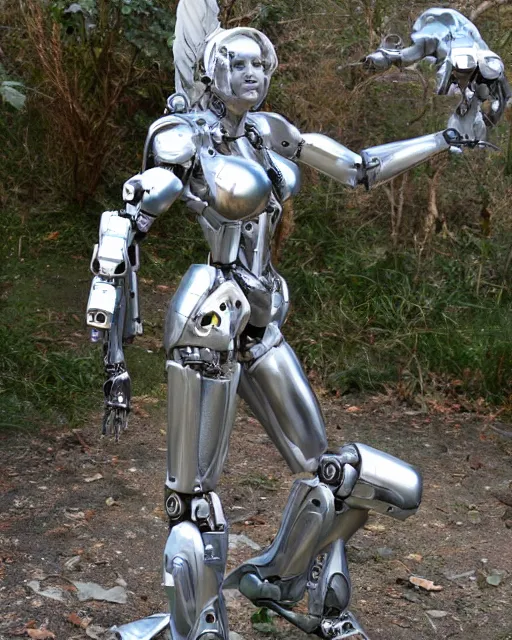 Prompt: sculpture of female angel with solarpunk mecha humanoid robotic parts with bright led lights, pudica pose gesture, by michelangelo, ultra - realistic and intricate, hdr 8 k