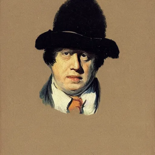 Prompt: portrait of boris johnson by goya