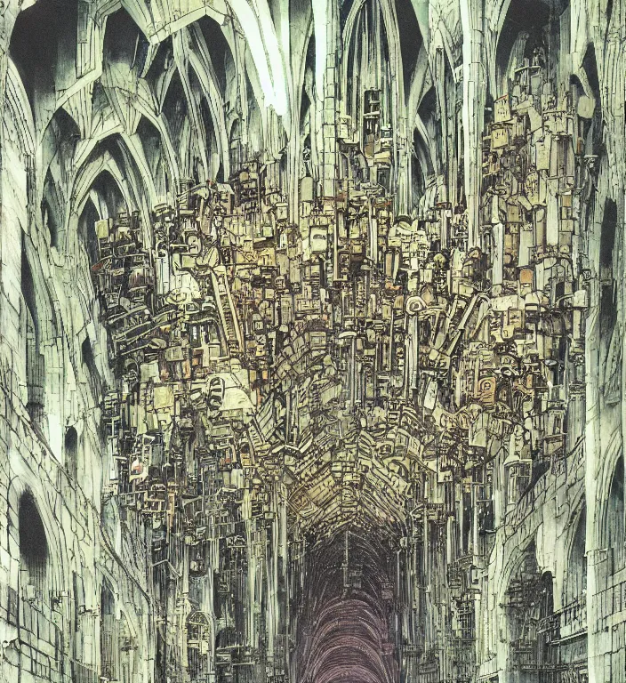 Image similar to underground cathedral by katsuhiro otomo