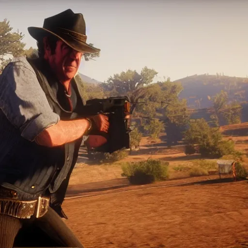 Image similar to “Jeremy Clarkson in Red Dead Redemption 2”