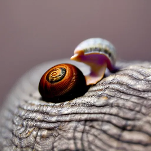 Image similar to a snail with an eyeball for a shell