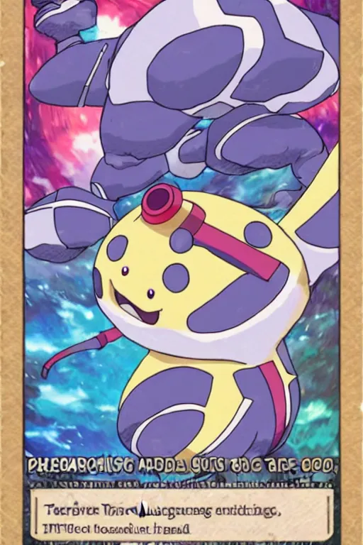 Prompt: pokemon card of a tardigrade, anime illustration, trading card game