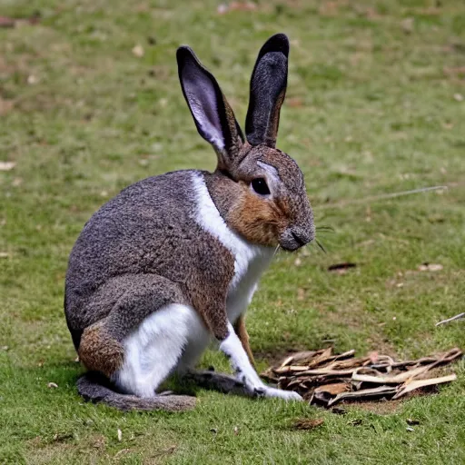 Image similar to bad bunny stabbed by swat