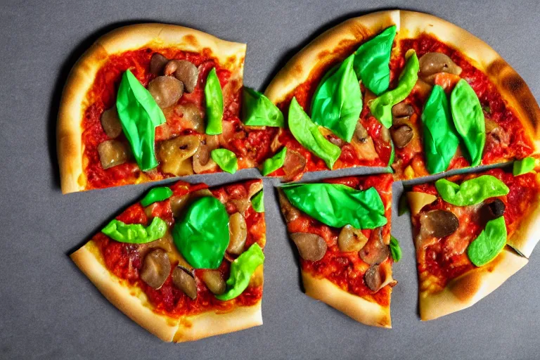 Image similar to green-bell-pepper-pizza