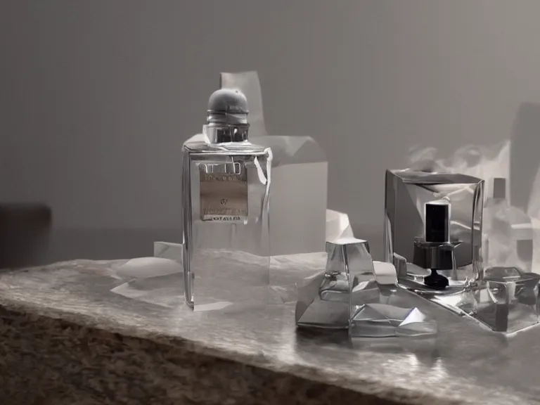 Prompt: Perfume made by apple enterprise, iperfume, ultra detail, cinematic advertisement, unreal rendered
