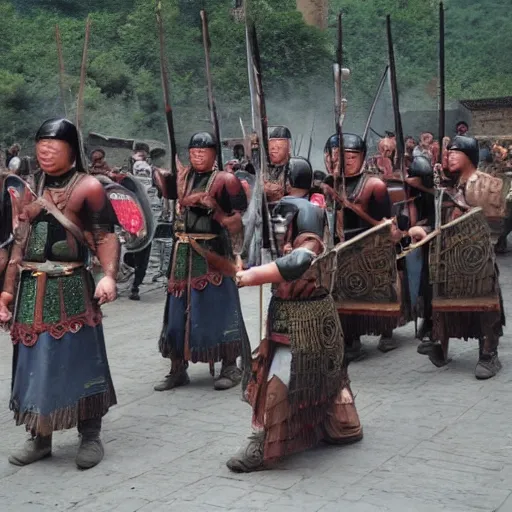 Image similar to roman army in china