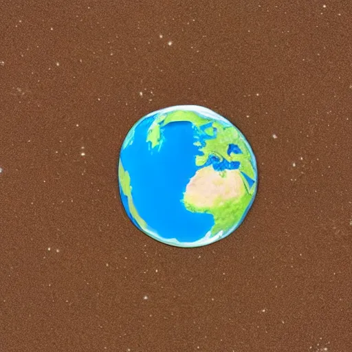 Prompt: photo of the earth flat