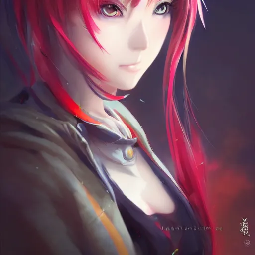 Image similar to anime portrait of Azami as an anime girl by Stanley Artgerm Lau, WLOP, Rossdraws, James Jean, Andrei Riabovitchev, Marc Simonetti, and Sakimichan, trending on artstation