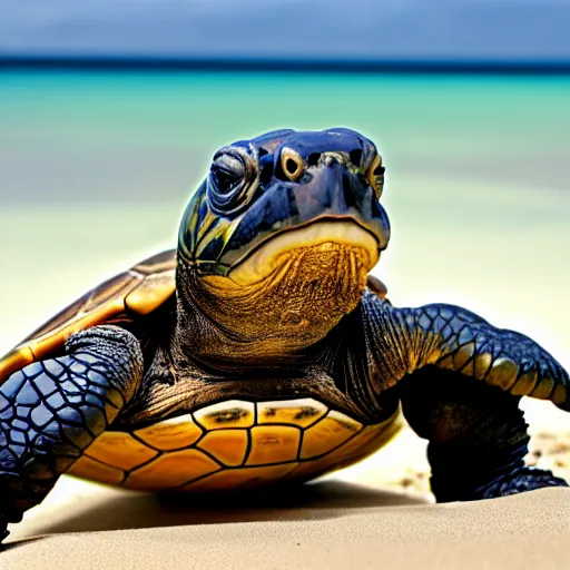 Prompt: An astonished Winston Churchill mouth agape discovers the first turtle ever in Galapagos, national geographic, BBC, XF IQ4, f/2.5, ISO 200, 1/160s, 8K, RAW, unedited, face retouched