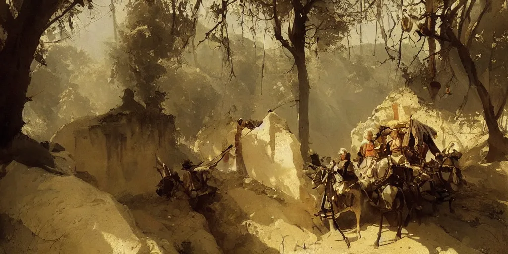 Image similar to gorgeous Carl Spitzweg painting, artstation