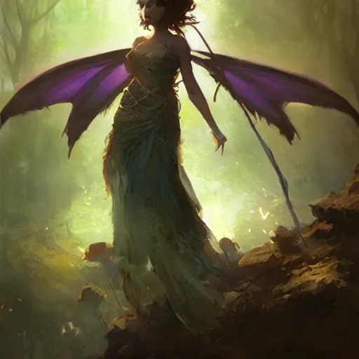 Prompt: a very cute faerie queen, epic fantasy style art by Craig Mullins, fantasy epic digital art, epic fantasy card game art by Greg Rutkowski