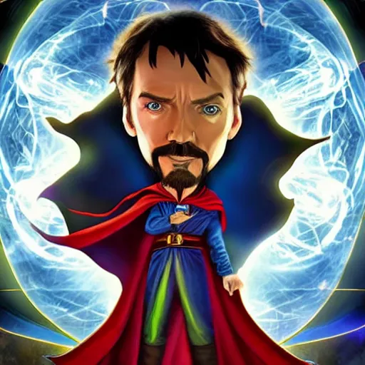 Image similar to shaggy as doctor strange, artstation hall of fame gallery, editors choice, #1 digital painting of all time, most beautiful image ever created, emotionally evocative, greatest art ever made, lifetime achievement magnum opus masterpiece, the most amazing breathtaking image with the deepest message ever painted, a thing of beauty beyond imagination or words