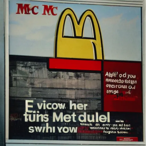Prompt: Ads for Mc Donald