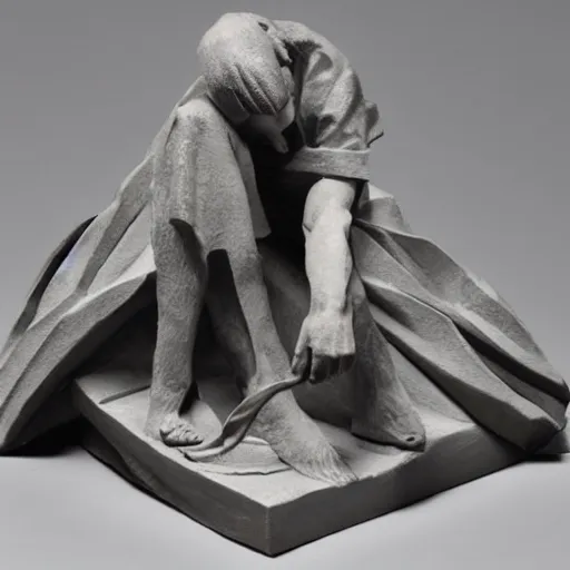 Image similar to sculpture inspired by the fear of god