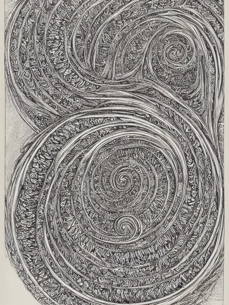 Prompt: beautiful decorative ornament fibonacci rhythms, highly detailed etching,