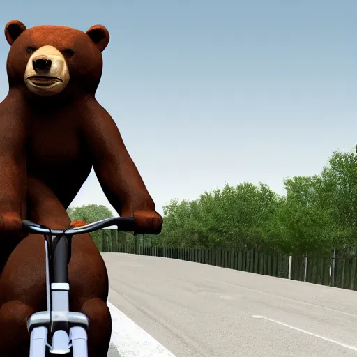 Prompt: 3d render jacob zuma riding a bear