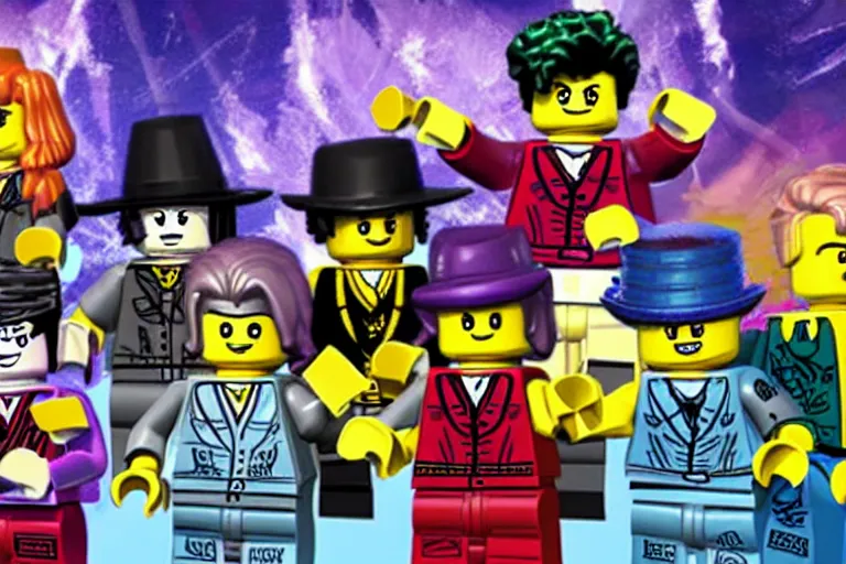 Image similar to lego jojos bizarre adventure