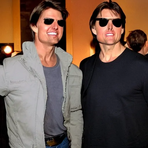 Image similar to Tom Cruise and Xenu hanging out