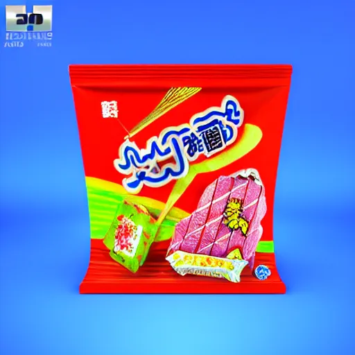 Prompt: 8 k 3 d model rendering of japanese candy package, high textured, conceptual, intricate detailed painting, illustration sharp detail, manga 1 9 9 0