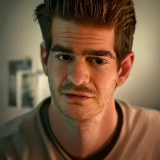 Image similar to hyperrealistic dslr film still of andrew garfield as jim davis'garfield, stunning 8 k octane comprehensive 3 d render, inspired by istvan sandorfi & greg rutkowski & unreal engine, perfect symmetry, dim volumetric cinematic lighting, extremely hyper - detailed, incredibly real lifelike attributes & flesh texture, intricate, masterpiece, artstation, stunning