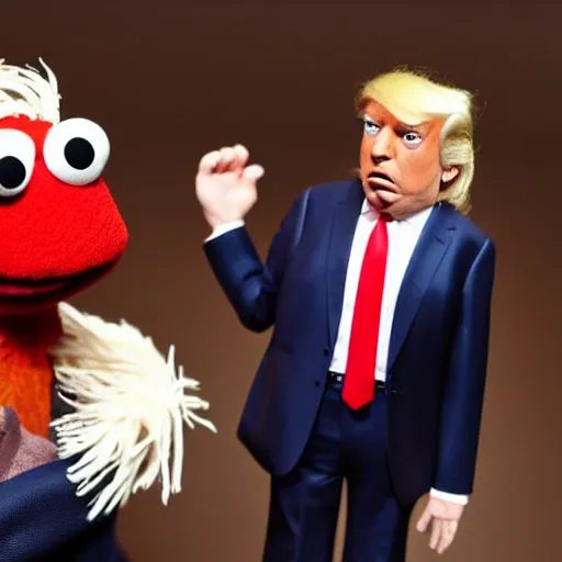 Prompt: Donald Trump as a Muppet