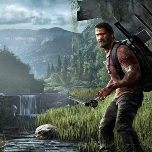 Prompt: Dwayne Johnson in the last of us 2 4K quality super realistic