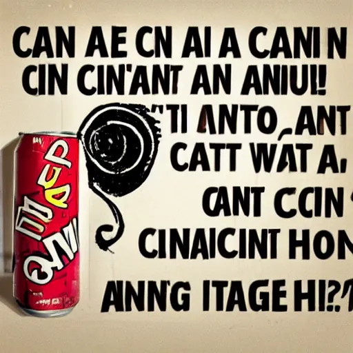 Image similar to can a can can itself if it cant because a can cant can itself