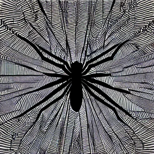 Prompt: hybrid of the mandelbox and a spider