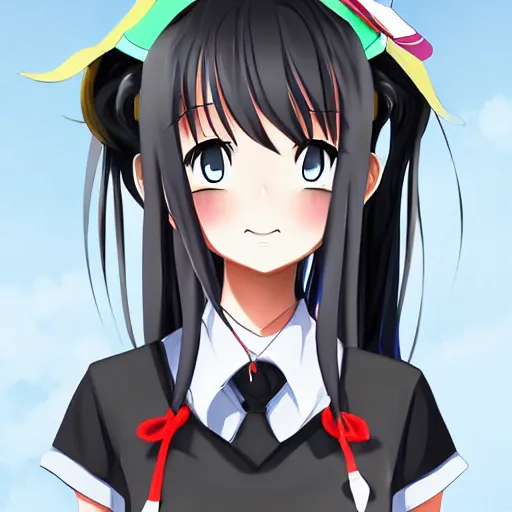 Image similar to a schoolgirl, anime artwork at Pixiv