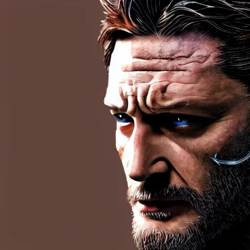 Image similar to Tom Hardy as wolverine 4K quality Photorealism