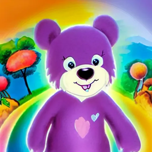 Image similar to real life care bear