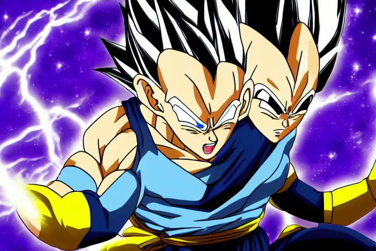 Prompt: vegeta doing a kamehameha, hd, high detailed