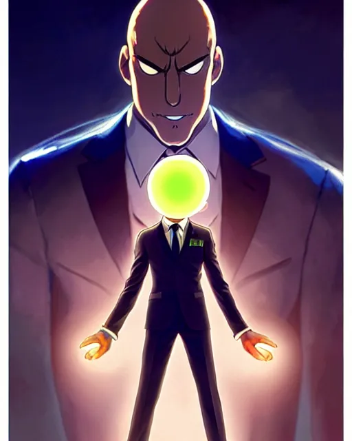 Prompt: gigachad luigi with glowing eyes as one punch man in a suit holding a star, fantasy character portrait, ultra realistic, full body concept art, intricate details, highly detailed by greg rutkowski, ilya kuvshinov, gaston bussiere, craig mullins, simon bisley