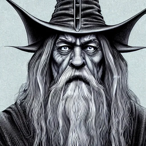 evil gandalf consumed by power, lord of the rings, | Stable Diffusion ...