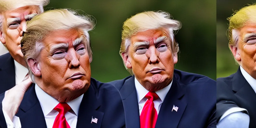 Prompt: a good looking picture of trump