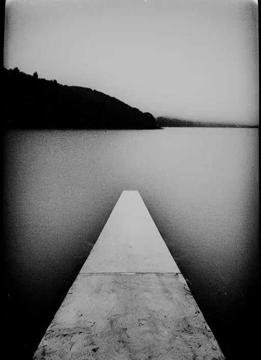 Image similar to impossible, black and white photograph