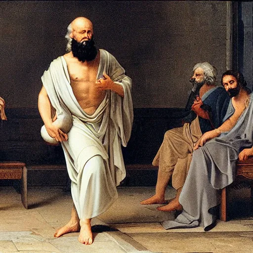 Prompt: Socrates twerking