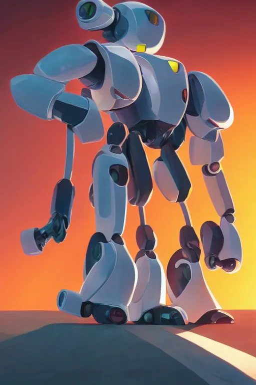 Image similar to metabots medabots medarotto medarot robot minimalist comics, behance hd by jesper ejsing, by rhads, makoto shinkai and lois van baarle, ilya kuvshinov, rossdraws global illumination ray tracing hdr radiating a glowing aura