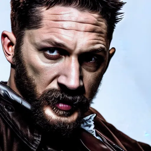 Image similar to Tom Hardy as wolverine 4K quality Super Realistic