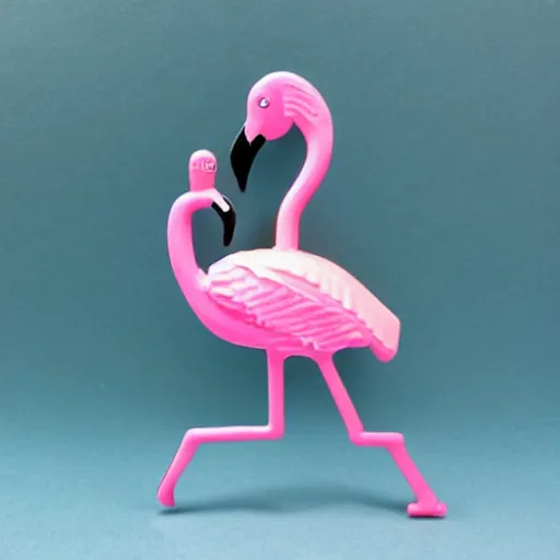 Prompt: flamingo legos