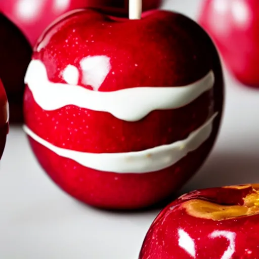 Prompt: candy apple, food photography, magma