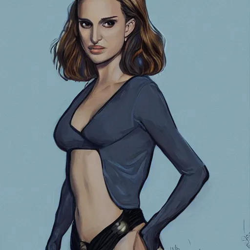 Prompt: natalie portman by loish