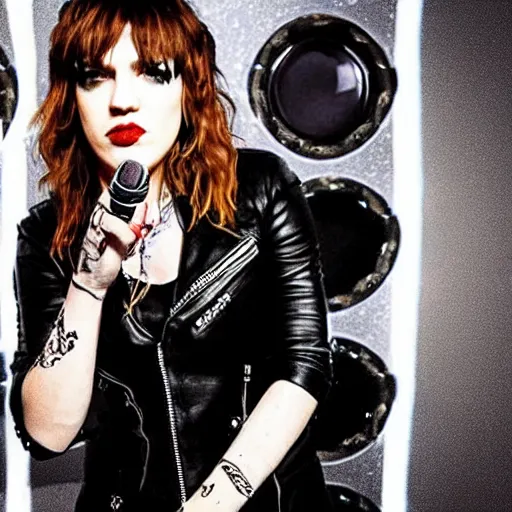 Prompt: lzzy hale in space