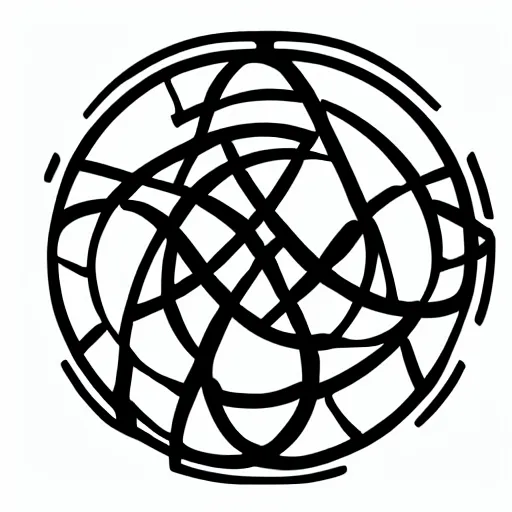 Image similar to abstract logo, b shaped triquetra