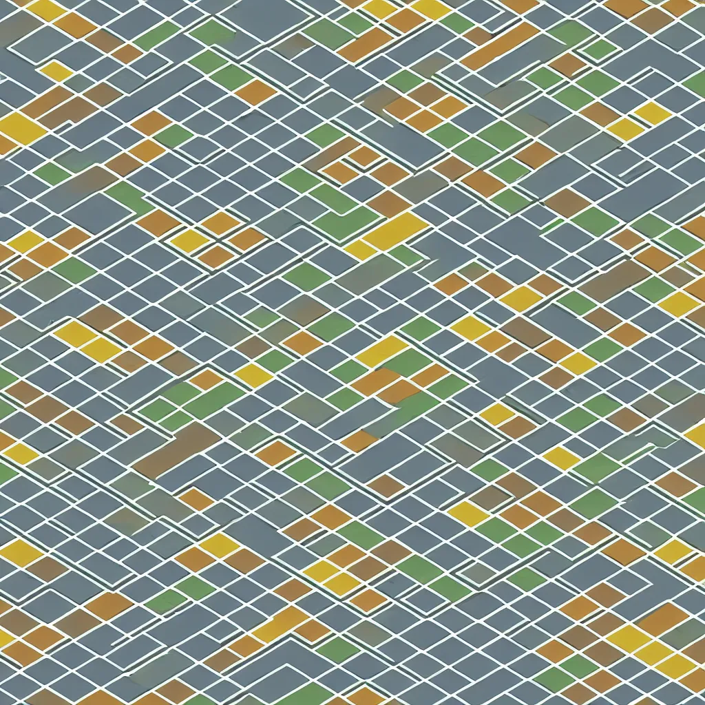 Image similar to isometric tiles from tileset, independent isolated tiles